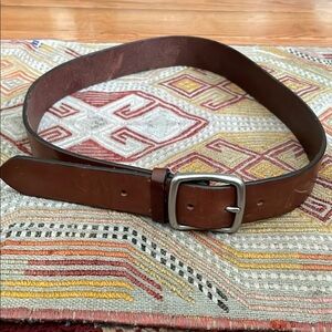 Men's Brown Leather Belt